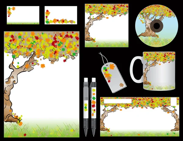 Estilo corporativo otoño — Archivo Imágenes Vectoriales