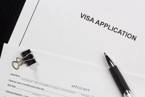 Žádost o vízum — Stock fotografie
