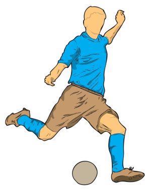 Footballer clipart