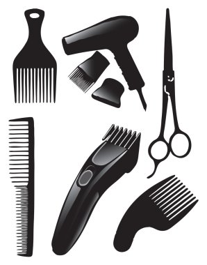 Hair set clipart