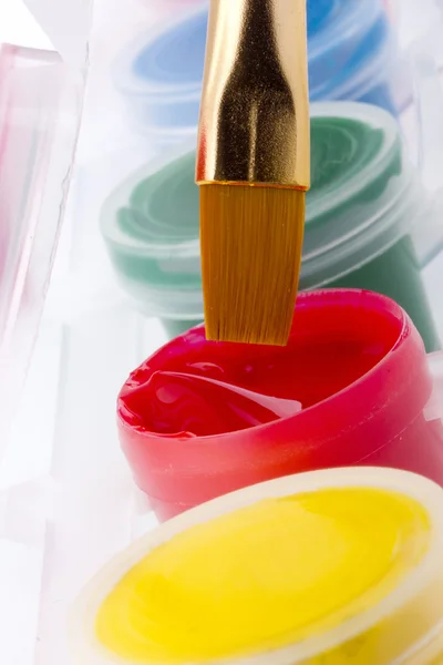 Paint and Brush — Stock Photo, Image