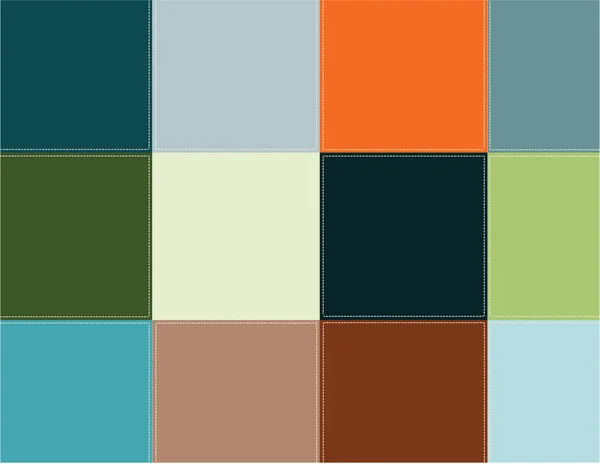 Farbige Quadrate — Stockvektor