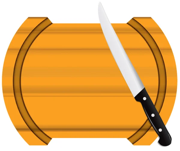 Planche de cuisine bouclée — Image vectorielle