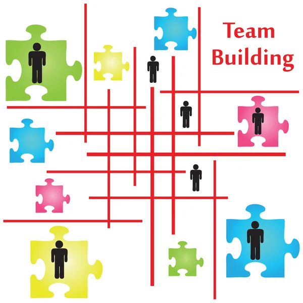 Teambuilding — Stockvector