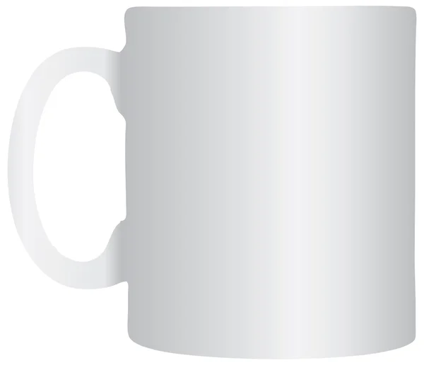 Tasse de bureau blanche — Image vectorielle