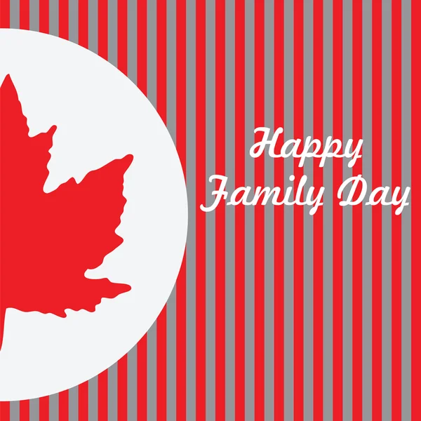 Bonne fête de la famille - Canada — Image vectorielle