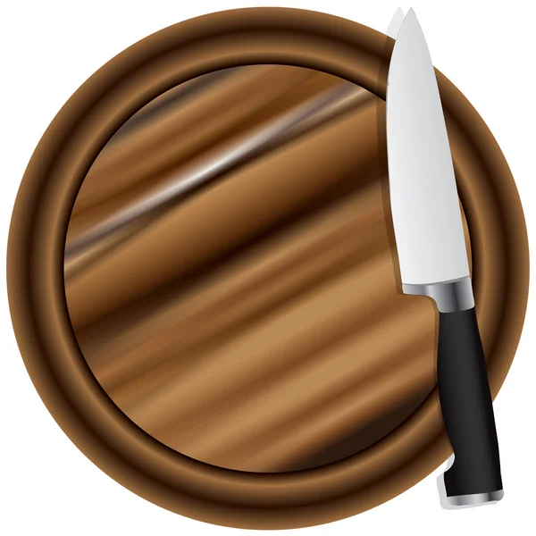 Uma faca de cozinha — Vetor de Stock
