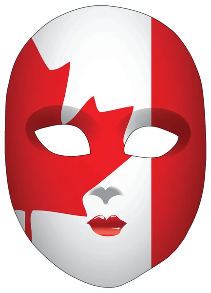 古典的なマスク カナダ — ストックベクタ