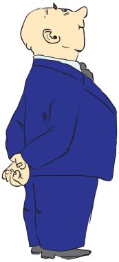 Bald man clipart