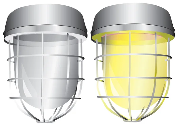 Industrial lamp — Stock Vector