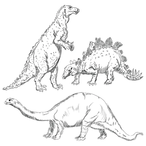Dinosaurussen set — Stockvector