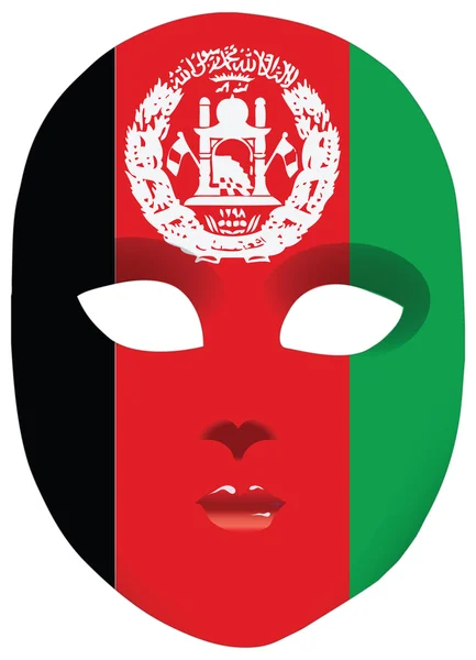 Mask Afghanistan — Stock Vector