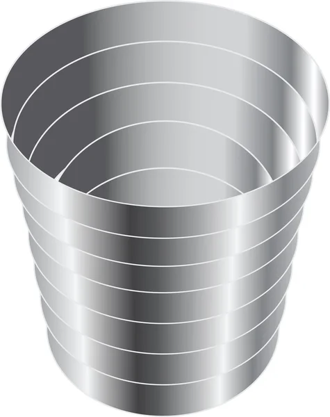 La tasse en acier pour le vin — Image vectorielle
