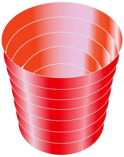 塑胶杯 — 图库矢量图片
