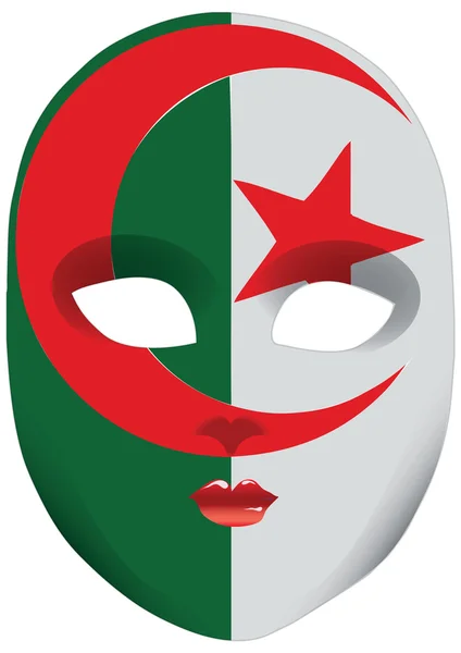 Maske Algerie — Stockvektor