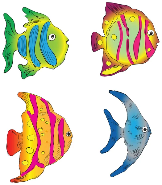 Peixes de aquário — Vetor de Stock
