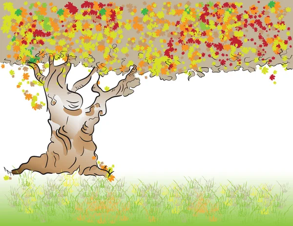 Chute d'arbre — Image vectorielle
