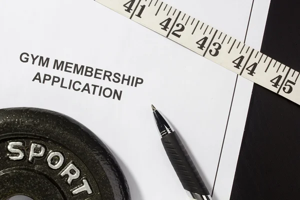 Gym Membership Application — Stock Photo, Image