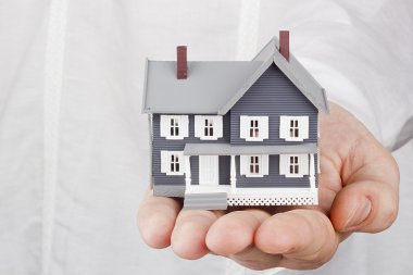 House in a Hand clipart