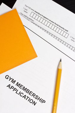 Gym Membership Application clipart