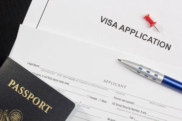 Pedido de visto — Fotografia de Stock