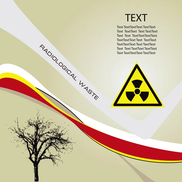 Déchets radioactifs — Image vectorielle