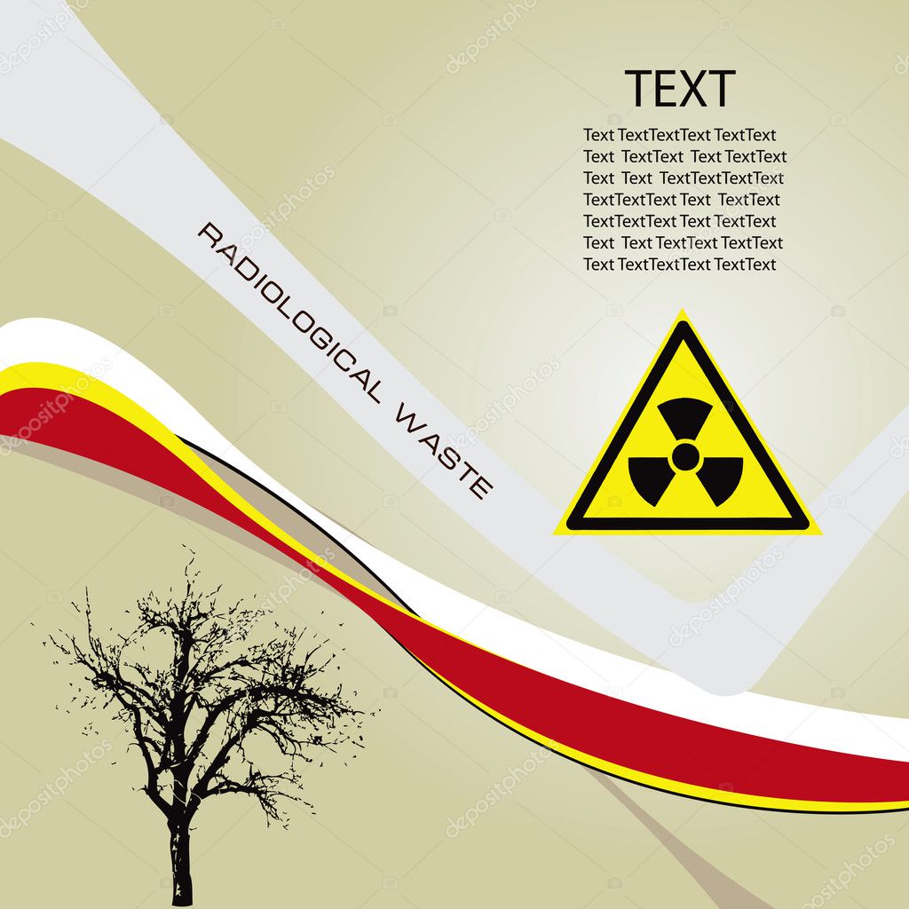 Background radiation waste
