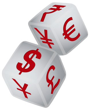 Symbol of financial exchange clipart