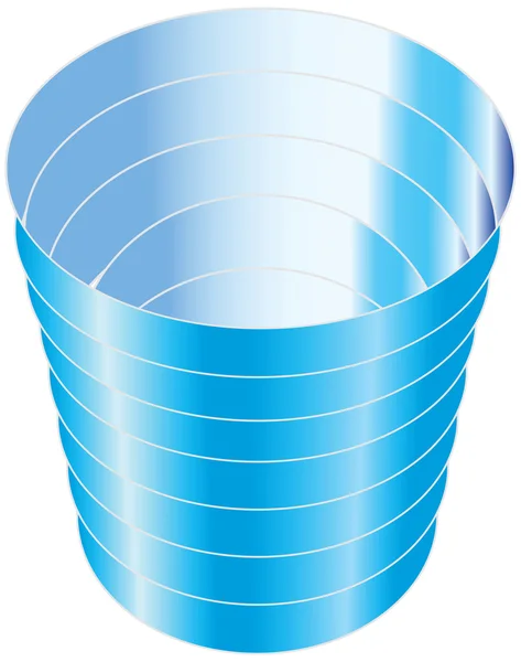 プラスチックカップ — ストックベクタ