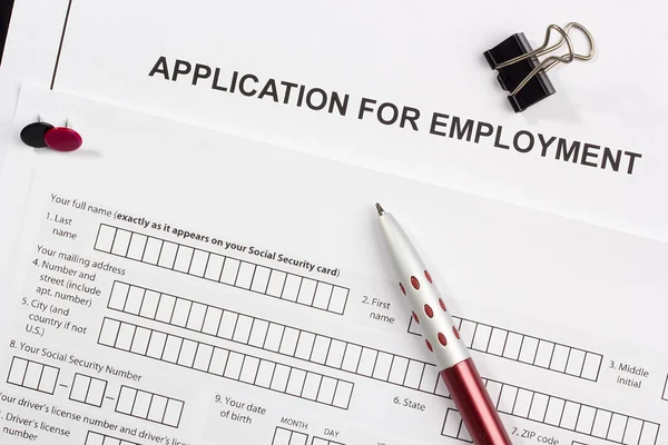 Application for Employment — Stock Photo, Image