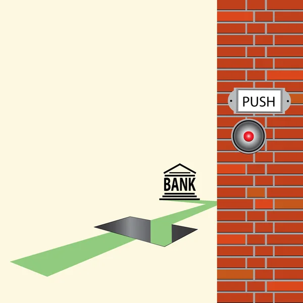 銀行の問題 — ストックベクタ