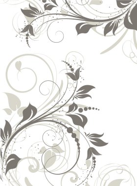 Floral background for design. clipart