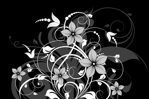Fond floral pour la conception . — Image vectorielle