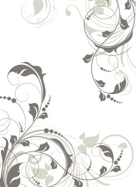 Abstract floral background clipart