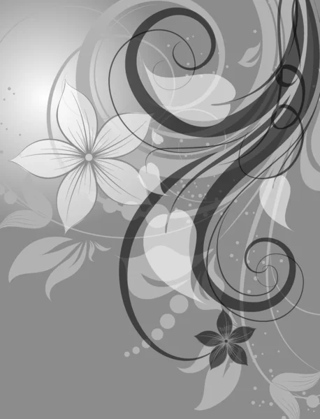 設計のための花の背景 — ストックベクタ