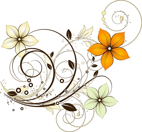 Floral background for design — Stock Vector