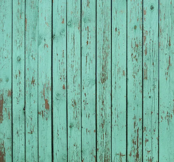Green wooden fence background — Stock Photo, Image
