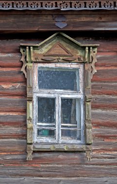 Old wooden window clipart