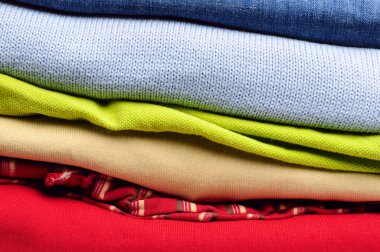 Stack of men's clothing clipart