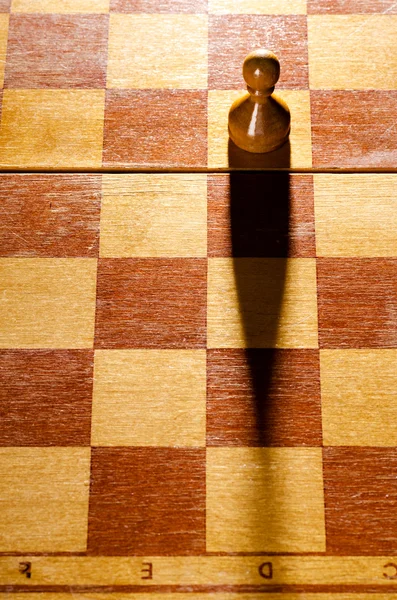 Wooden pawn — Stock Photo, Image