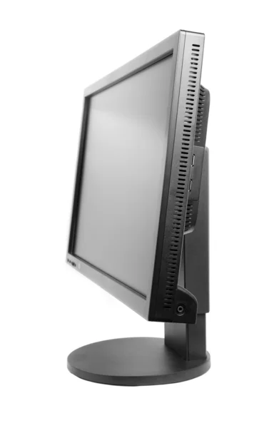 Musta tietokoneen näyttö — kuvapankkivalokuva