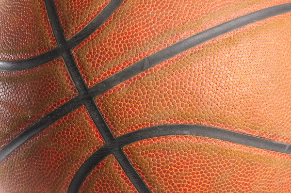 Close-up de uma bola de basquete — Fotografia de Stock