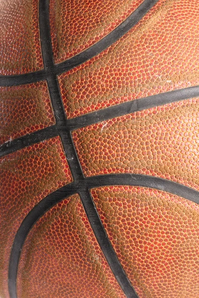 Primo piano di una palla da basket — Foto Stock