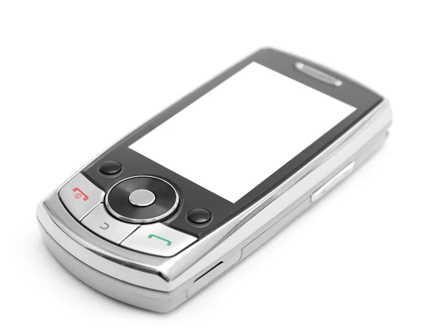 Mobiele telefoon geïsoleerd op wit — Stockfoto