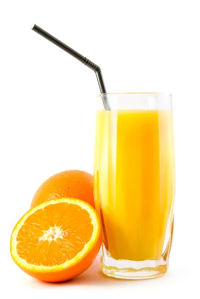 오렌지 주스와 오렌지 — 스톡 사진