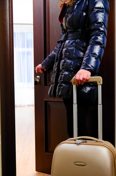 Going into hotel room — Stock Photo, Image