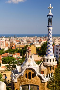 parc Güell şehri görünümünden