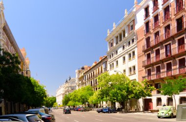 Madrid sokak görünümü