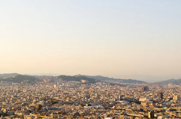 stock image Barcelona city view