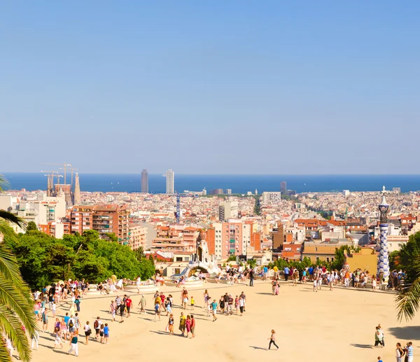 stock image City view from Parc Guell